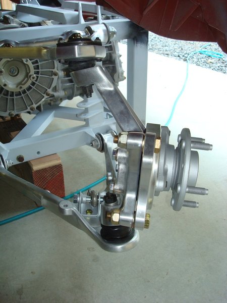 &quot;ABS&quot; knuckle with Shelby adapter and rear drive hub attached.