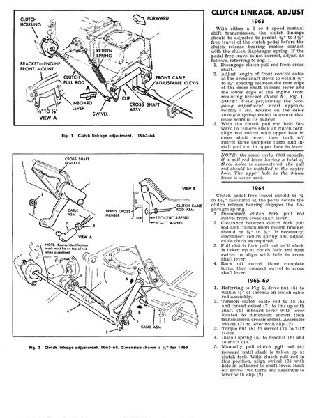 how to 1963, 1964, 1965, 1966, 1967, 1968, 1969 Corvair clutch linkage adjustment