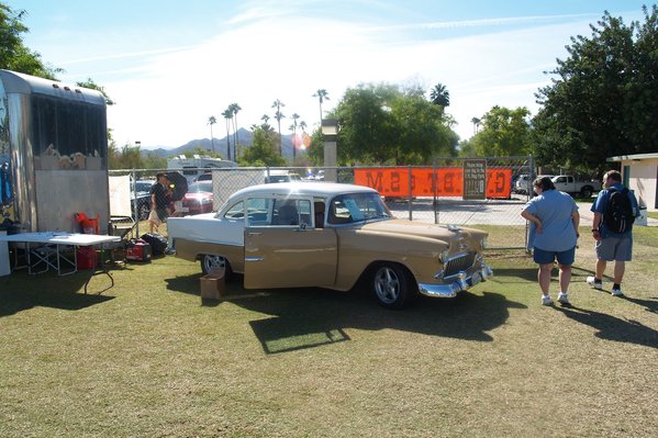 '55 Chevy on display from our title sponsor - McCormick's Classic Car Auction