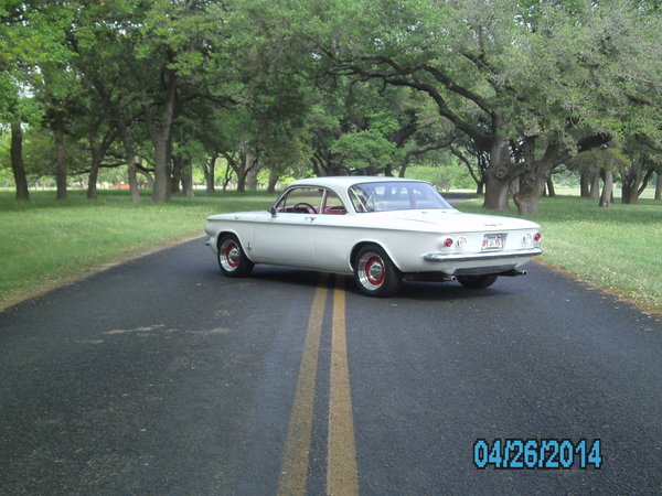 on the road at 18th Heart of Texas Corvair reunion.