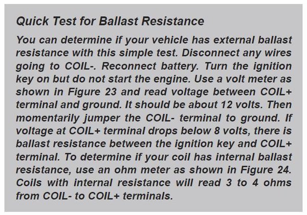 Quick Test for Ballast Resistance