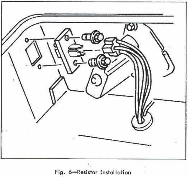 Corvair Trunk Resistor Module