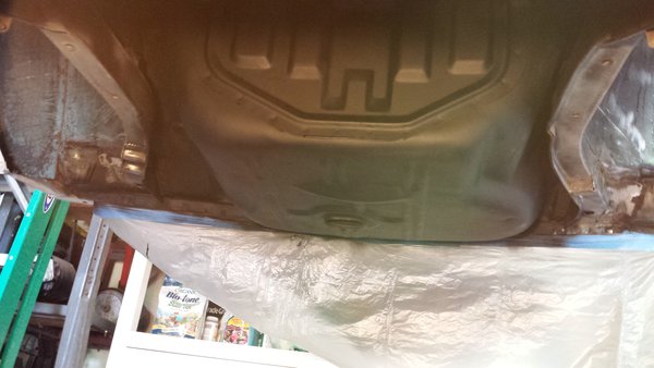 Under the trunk, with base coat...