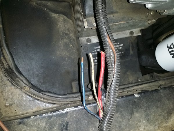 Found cut wires in the harness.