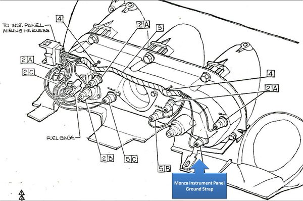 1965-66 Corvair Instrument Panel Detail (Monza)