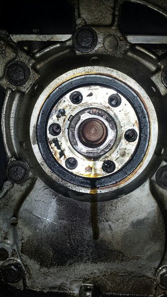 Crank gear keyway leakage...