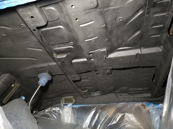 Floor pan after rust conversion