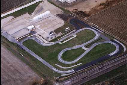 Birds-eye view of the track.