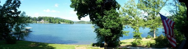 View of Lake Chatuge from our back deck