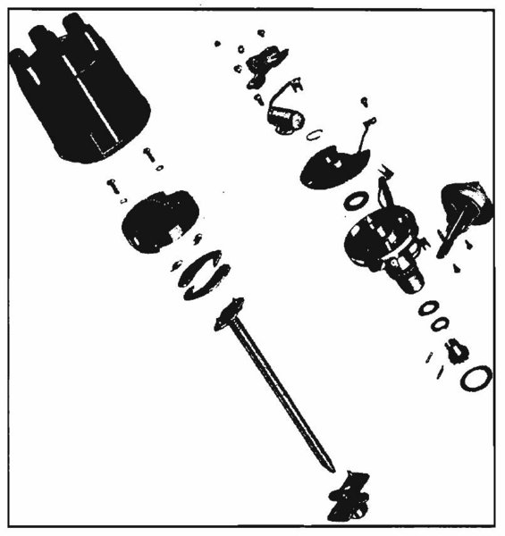 Early 1960-61 Corvair Distributor (Exploded View)