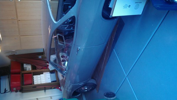 Just a quick picture from my phone. Just got it back from paint. More pics to come.