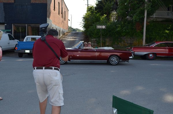 Picture of the engagement picture being taken!  Sure was fun giving an unknown couple an early wedding gift!