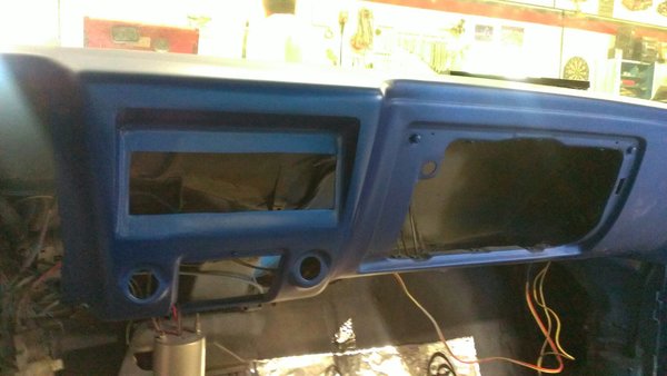 custom dash so the deck can be installed