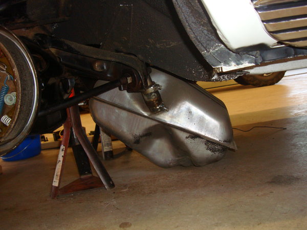 tank on its way out, note undercoating, overspray and &quot;blackout&quot; of rocker bottoms