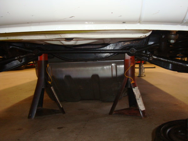 front cross member black with sightings of green primer
