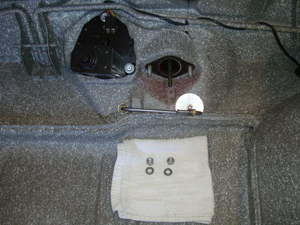 close-up, note wire placement and sealant dripage