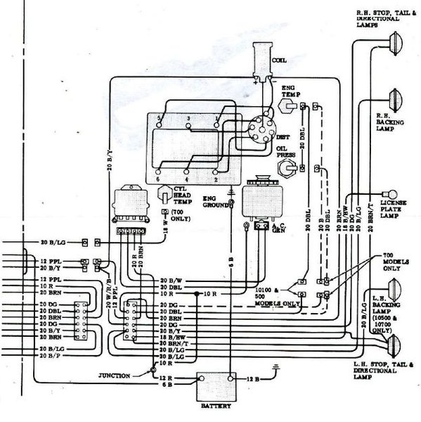 1965-1969 Corvair Engine Compartment Wiring Diagram