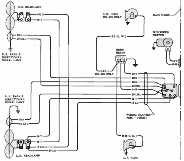 1962 Trunk Wiring Harness