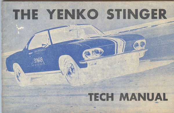 Yenko Stinger Tech Manual