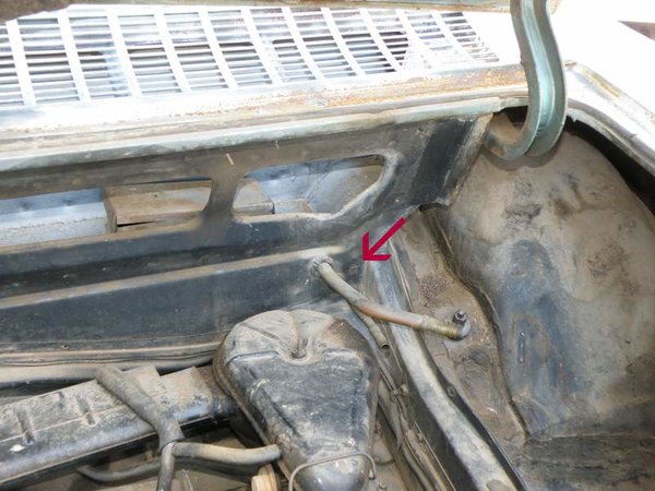 Pic of 65 sedan with A/C removed but high and low pressure lines still in place. A 1965 with A/C would have also come with these low profile air cleaners.