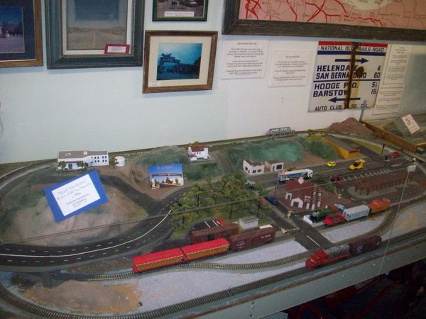 model of the area around the museum from long ago.