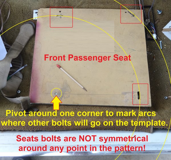 The trick is to keep the new seats facing forward, with the correct range of movement.