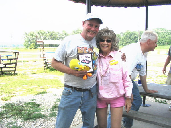 That's me with Donna Mae Mimms at the Marshalltown Iowa track in 2005