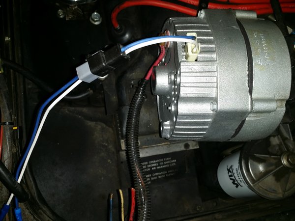 M&amp;H Adapter connected to the Camaro Alt