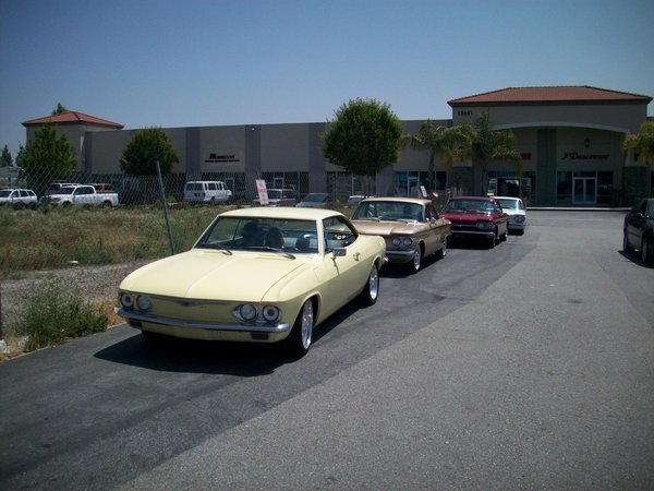 This is us meeting at Farmer Boys so we could caravan in.