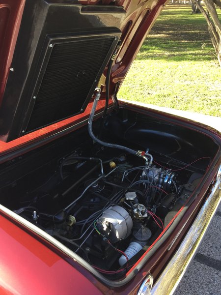 Engine bay with AC