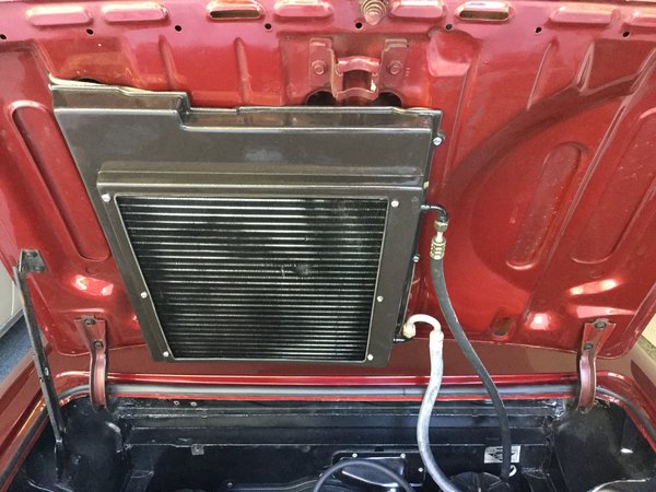 Hood mounted AC.