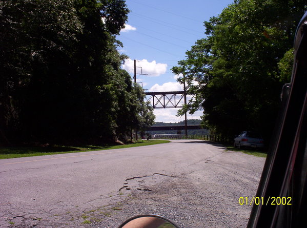 Two railroad bridges crossing the gorge where the Conestoga meets the Susquehanna