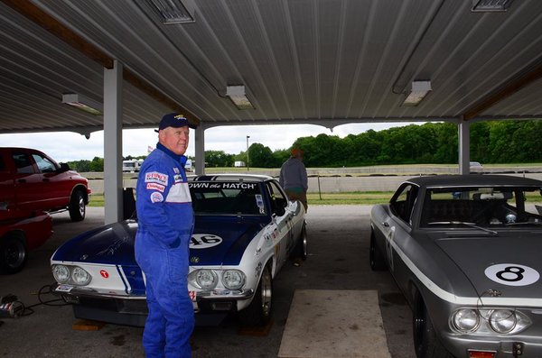 Bob Coffin in front of his #48 Stinger to the right is Ryan C's Don Eichstadt (SP)? Race car. That car raced the first ever Trans Am Race Pre Yenko Stinger.