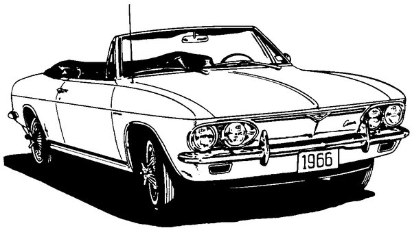 Source:<br />Old NJACE Stock.  Possibly Corvair Society of America