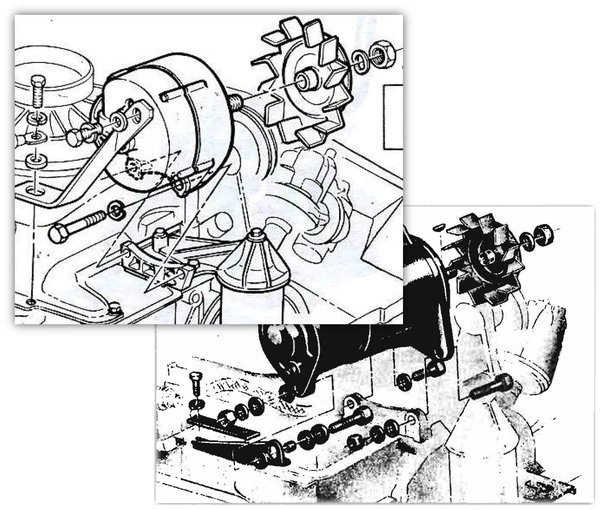 Alternator vs Generator Mount