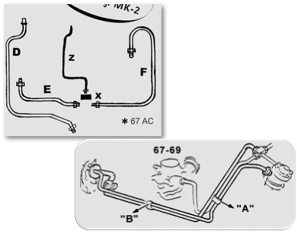 Fuel Return Line (1968-69)