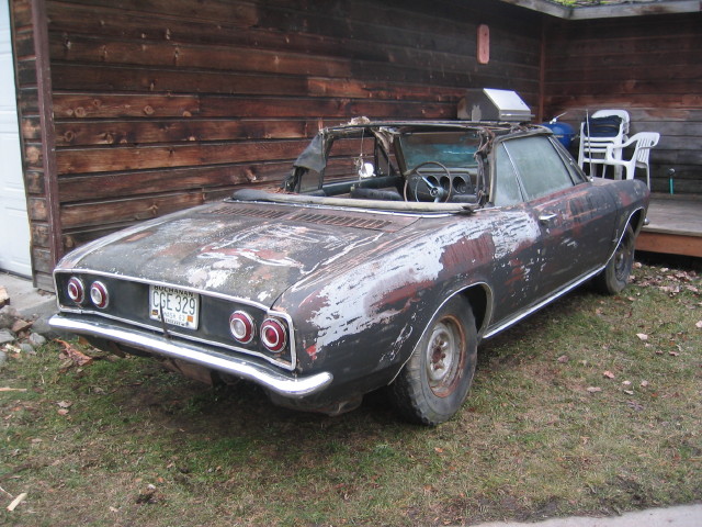 the toro 455 car after we pressurewashed it. its a future project.