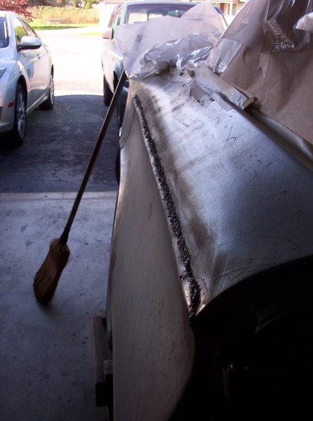 I have a little bit of waviness on the beltline, which I think is manageable.  I will try to dolly that working through the opening below the rear side window.  If the metal will move enough, otherwise, it will be smoothed with filler.