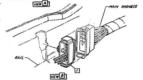 1965-1969 Corvair Engine Compartment Wiring Harness Multi-pin Connector