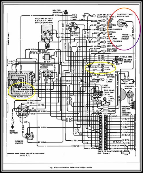 1964 Corvair Fuel Gauge Circuit