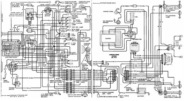 1962 Combined Passenger Compartment &amp; Engine Compartment (Alternator Mod)