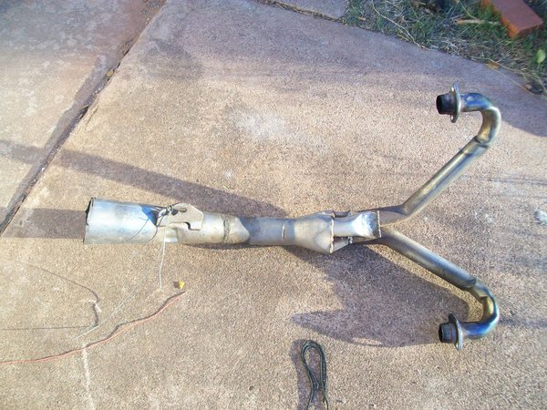 The horrible exhaust. I don't know what this guy was thinking.
