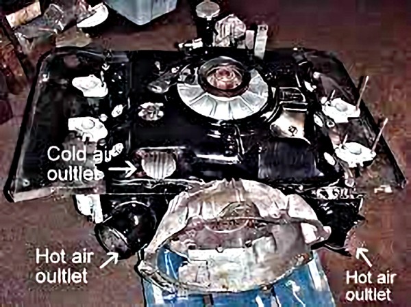 Corvair Engine Heater Hose Connections
