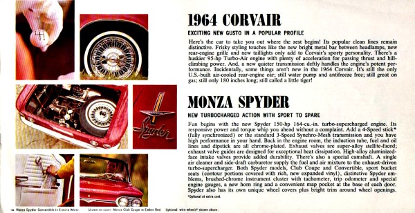 1964 Corvair Marketing Brochure