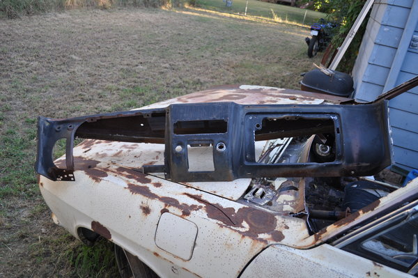 Dash cut out and sitting on the donor car