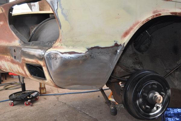 Finished welding and grinding on this one. I will leave the filler for a later date.